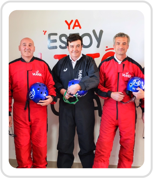 Equipos para todos los participantes - Vuela Túnel de viento